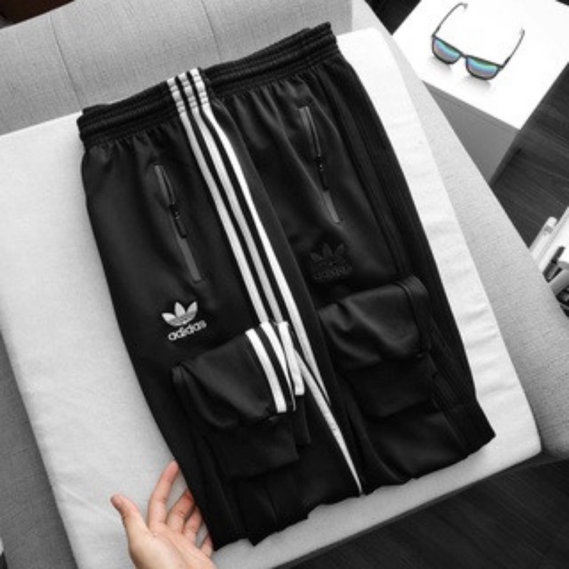 Quần jogger nam dài chất nỉ phối 3 sọc đen trắng dáng thể thao D.a.ss hàng VN xuất khẩu Xiaomimi N.038.DE.M