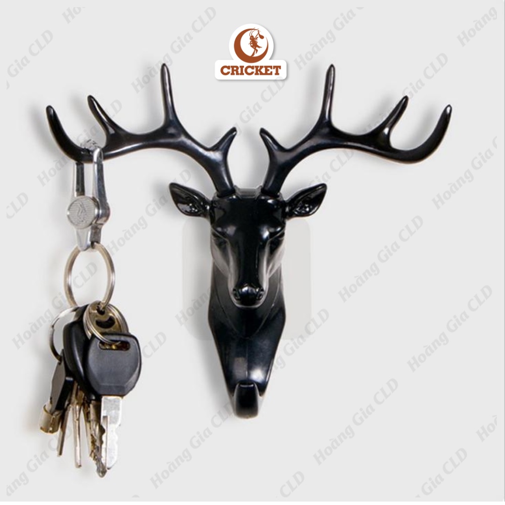 Móc treo đồ sừng hươu phong cách cổ điển, móc dán tường, decor trang trí nhà cửa theo phong thủy tuyệt đẹp