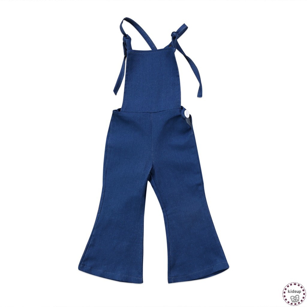 ✸ღ✸Toddler Kids Girls Denim Strap Bib Pants Playsuit Romper Jumpsuit Outfit Clothes