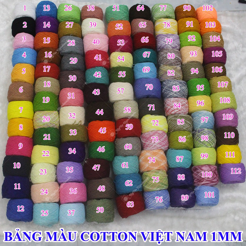 Sợi cotton Việt Nam (1mm)