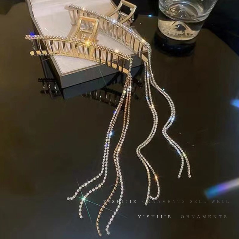 Kẹp Tóc Hình Cá Mập Đính Tua Rua Phong Cách Hàn Quốc Cho Nữ