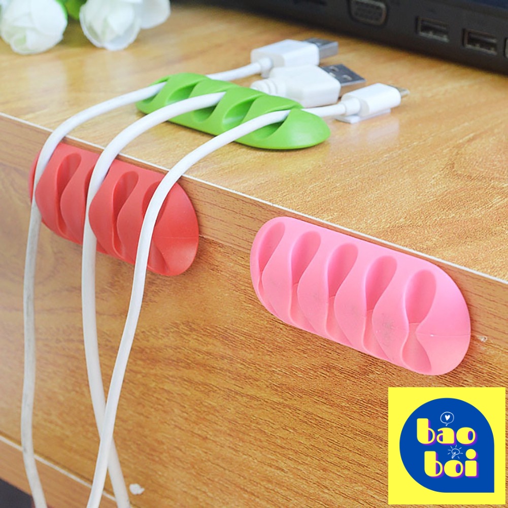 Kẹp Silicone Giữ Cố Định Dây Cáp Sạc Đa Năng