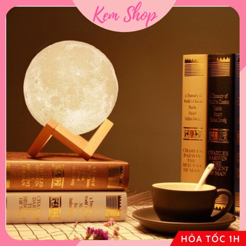 Đèn Ngủ Mặt Trăng 3D Để Bàn Kiểu Dáng Dễ Thương - K178