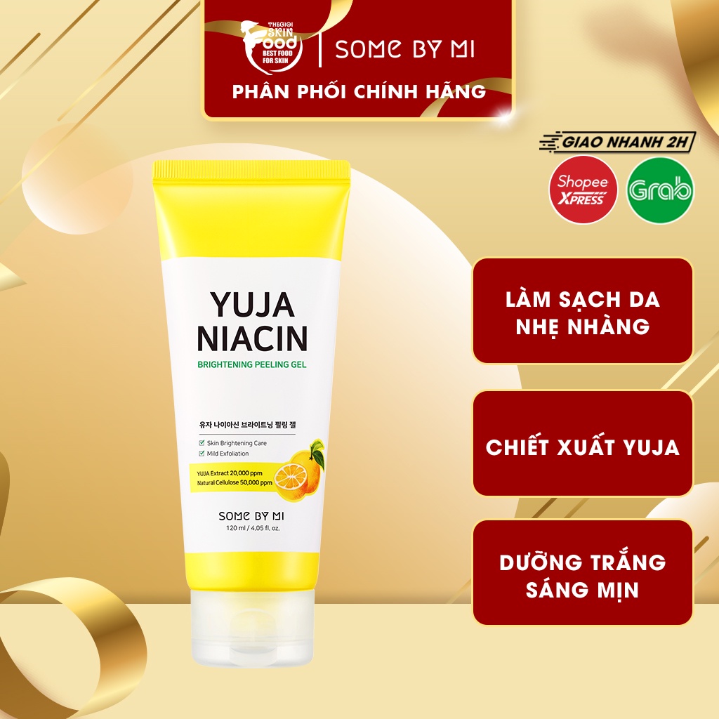 Tẩy Tế Bào Chết Dạng Gel Dưỡng Trắng Da Chiết Xuất Quả Thanh Yên Some By Mi Yuja Niacin Brightening Peeling Gel 120ml