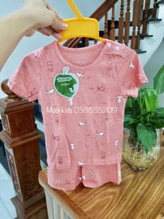 Bộ cộc tay bé trai/gái chất liệu bambo