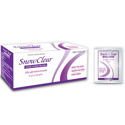 SNOWCLEAR HỘP 50 GÓI DẦU GỘI SẠCH GÀU