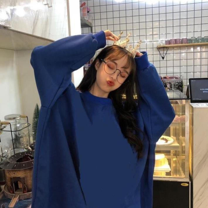 Áo SWEATER Trơn XANH BÍCH UNISEX