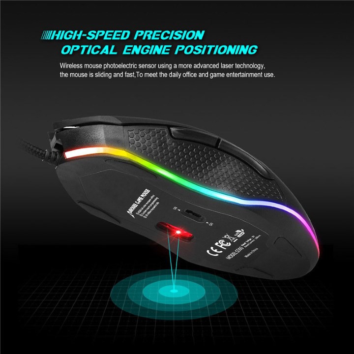 Chuột Dây Led Gaming Rgb Hxsj S500 - Chuột Chơi Game