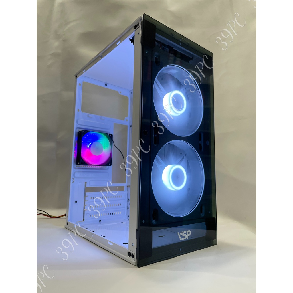 [Giá Rẻ Nhất] Vỏ Case VSP Gaming V212 Size M-Atx, 2 Mặt Kính Cường Lực, Nhỏ Gọn