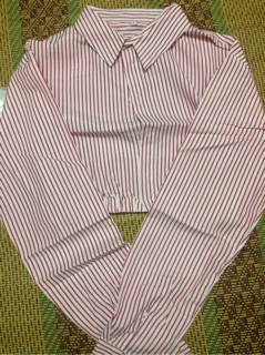 [SẴN SIZE L] SƠ MI CROPTOP (kèm ảnh thật)