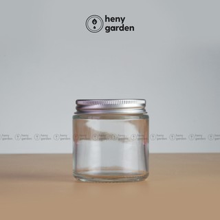 Cốc Đựng Nến Trong Suốt Nắp Bạc Nhỏ Heny Garden HN10 – Tự Làm Nến Thơm Handmade, Đựng Trà & Bột – Tặng Tinh Dầu Mẫu Thử