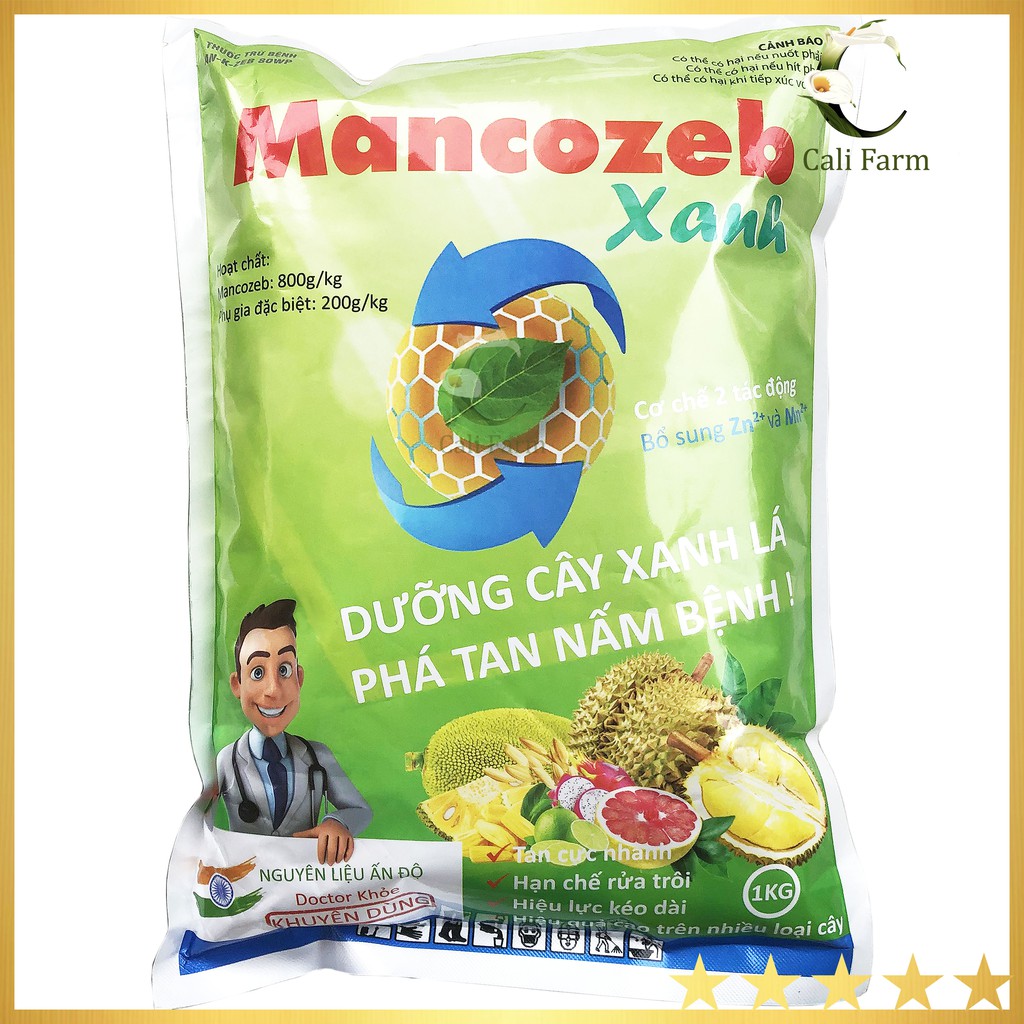 Thuốc trừ bệnh MANCOZEB XANH 1Kg (80% mancozeb)