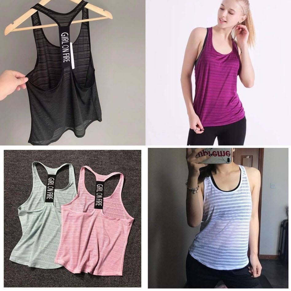 Áo Thun Ba Lỗ nữ Áo Tanktop Nữ GIRL ON FIRE Tập GYM YOGA 𝑮𝒀𝑴𝑺𝑻𝑶𝑹𝑬 297