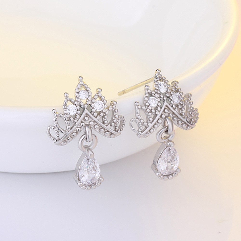 Hoa tai bạc ý 925 xinh xắn sang trọng HT12