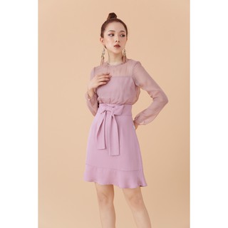 Đầm xòe dài tay phối - 20Again