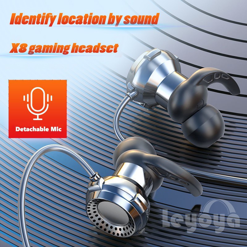Tai Nghe Chụp Tai Kèm Micro Chống Ồn Chuyên Dụng Chơi Gameleyoya x8 / pubg