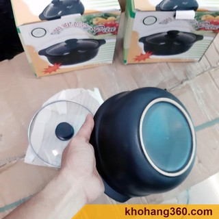 Nồi đất nắp kính 1.5 lít [Kho cá thịt nấu lẩu]