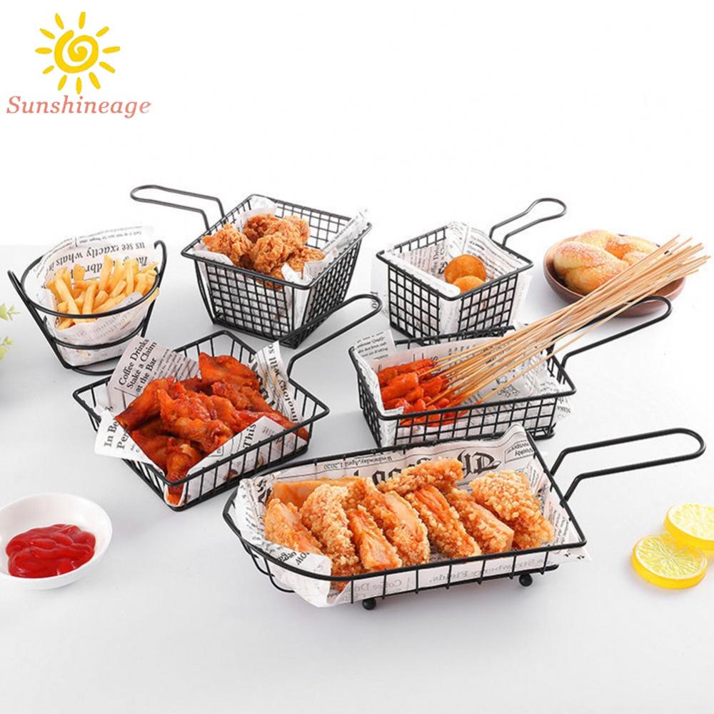 SUNAGE- ~Stainless Steel Frying Net Round Basket Strainer French Fries Fried Food【SUNAGE-HOT Fashion】