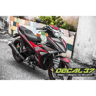 Tem trùm exciter 150 mx king đen đỏ