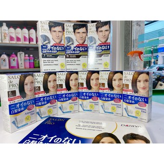 Thuôc nhuộm tóc phủ bạc xuất xứ Nhật Bản Salon De Pro Liquid 40gr x 2