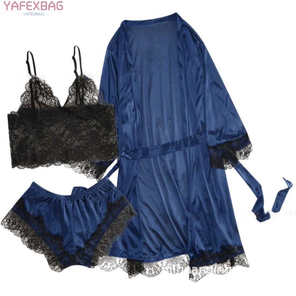 Đồ ngủ tay dài phối ren plus size M-2XL
 | BigBuy360 - bigbuy360.vn