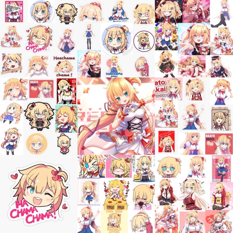 Ảnh Sticker Hololive nhiều thành viên chọn mẫu 31-62 hình khác nhau /Hình dán Vtuber Hololive