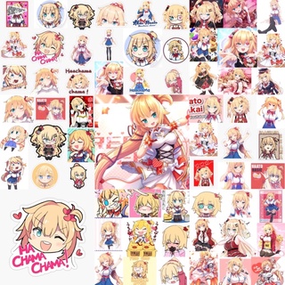 Sticker Akai Haato Hololive 31-62 hình ép lụa khác nhau /Hình dán Hololive Akai Haato