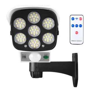 Đèn Led Năng Lượng Mặt Trời Giả Camera Siêu Sáng kèm điều khiển