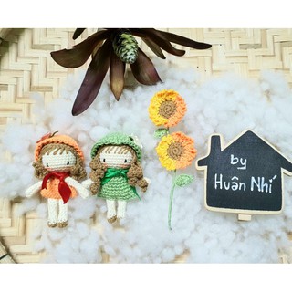 búp bê len mini handmade