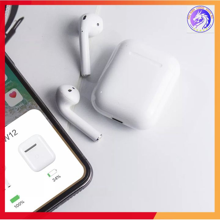 Tai Nghe Bluetooth Cảm Ứng 2 Bên Chính Hãng Lanex LEP-W12 Tặng Kèm Bao Da Chống Sốc - Được Lựa Chọn Màu