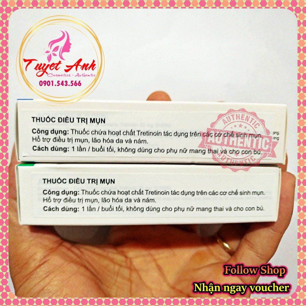 [Auth-Date mới] Tretinoin 0.5%, 0.025% - Acnetin A mẫu mới của Retin A - Kem hỗ trợ giảm mụn | BigBuy360 - bigbuy360.vn