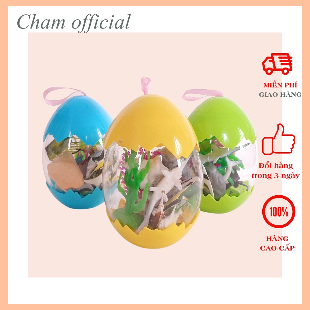 Đồ chơi trứng khủng long cho bé, trứng các sinh vật biển kỳ thú, cá mập sao biển