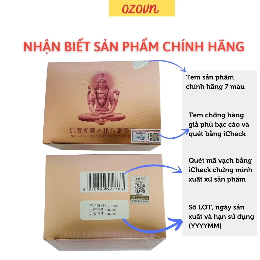 Bao cao su OLO hồng gân gai, bcs siêu mỏng,co dãn, đàn hồi tốt hộp 10c-olo_store