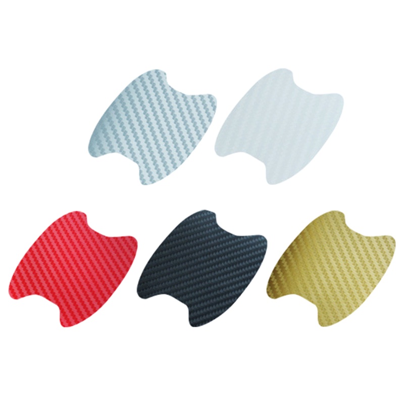 4 Miếng Dán Tay Cầm Cửa Xe Hơi Bằng Sợi Carbon Chống Trầy Xước Tiện Dụng