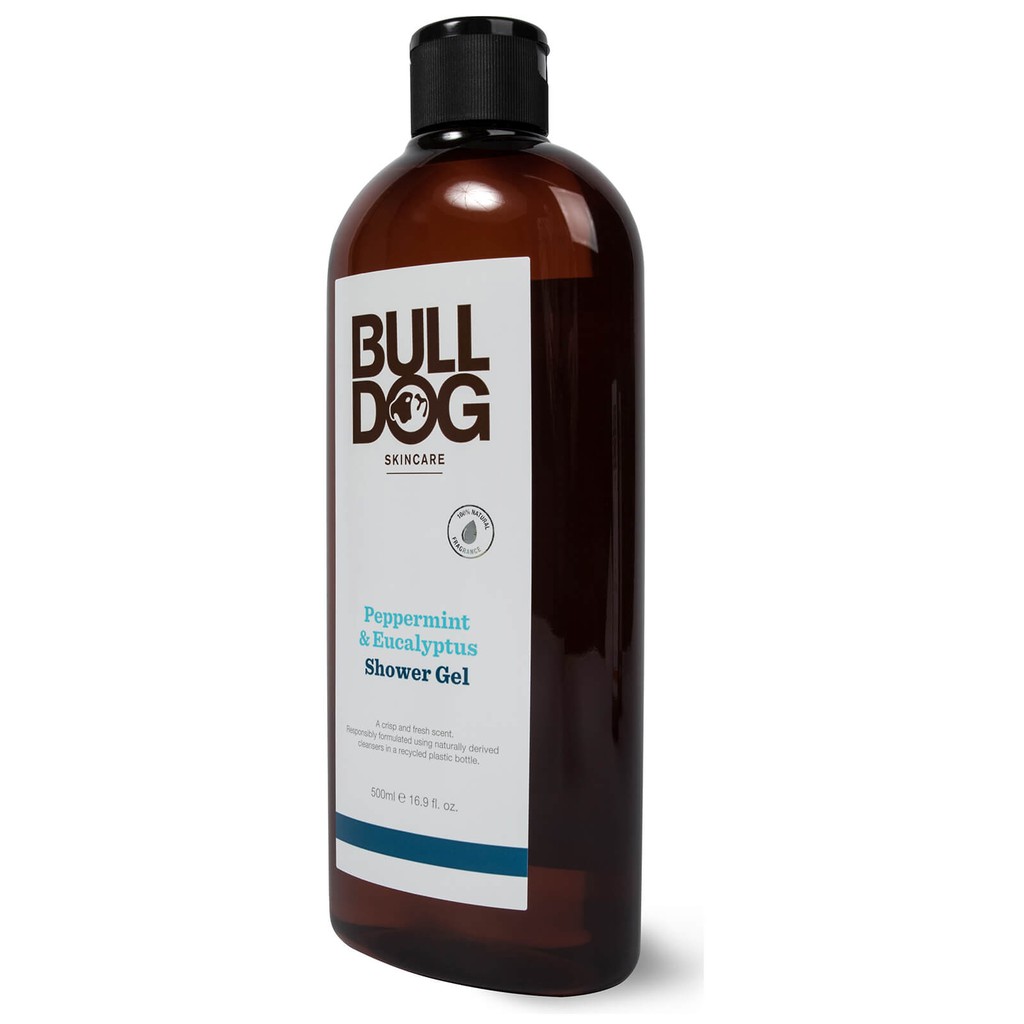 Sữa Tắm Cho Nam BULLDOG Peppermint &amp; Eucalyptus Shower Gel - 500ml - Hàng Chính Hãng