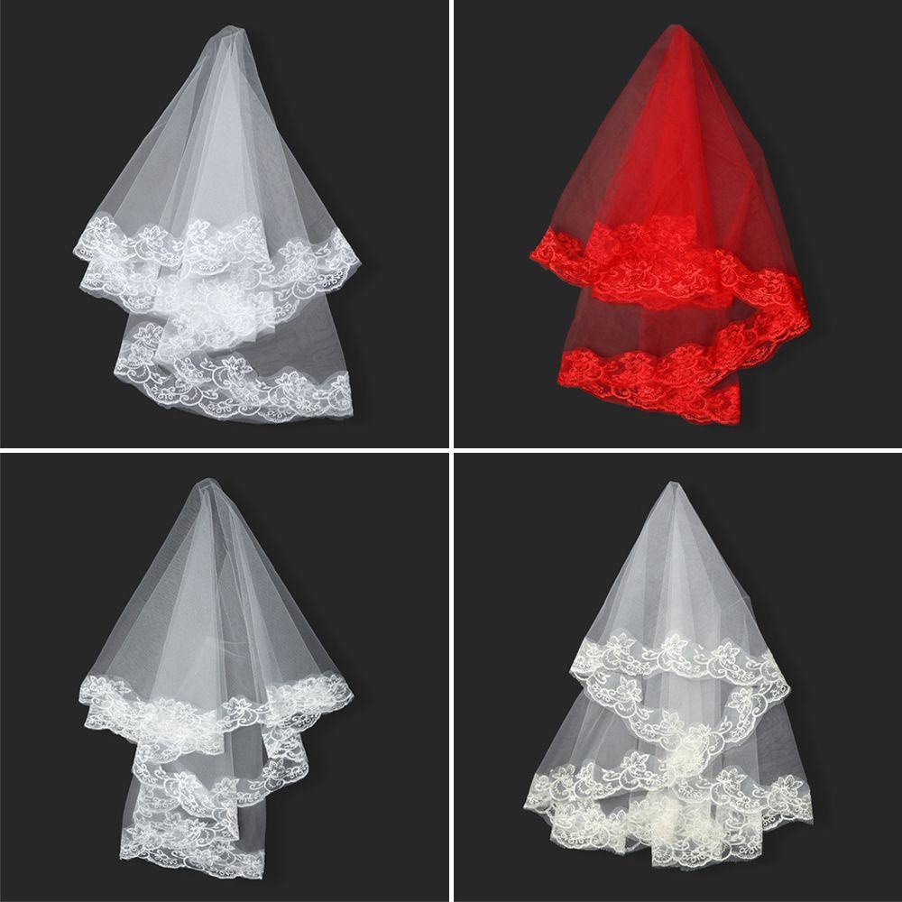 MAXG Mạng Che Mặt Cô Dâu Phối Ren Sang Trọng