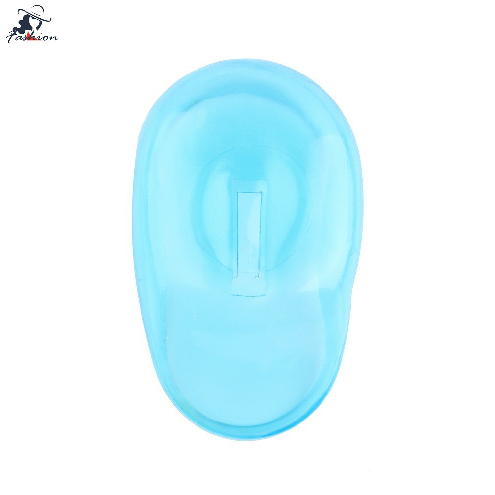 Bộ 2 miếng bịt tai chất liệu silicone trong suốt cho làm tóc