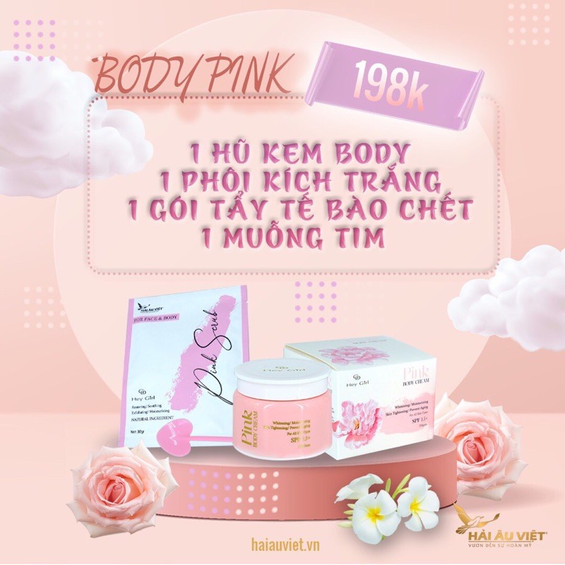 Body pink-Hải âu việt (trắng sau 3-5 ngày,không hồi da) | BigBuy360 - bigbuy360.vn