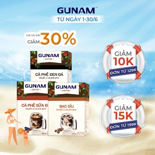 [Giảm 30%] Combo Cà phê chuẩn gu -cà phê hòa tan đen đá + cà phê sữa  + cà phê hòa tan bạc sỉu