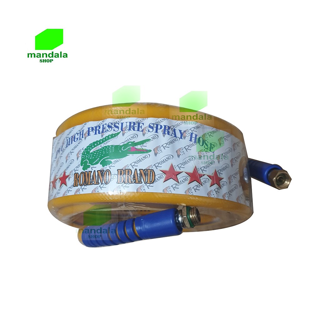 Dây rửa xe - dây phun xịt 15m cá sấu Romano cho máy rửa xe chạy mô tơ