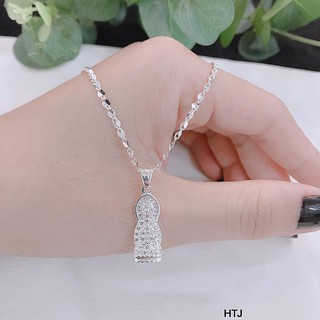 dây chuyền mặt phật quan âm bạc ý tk16