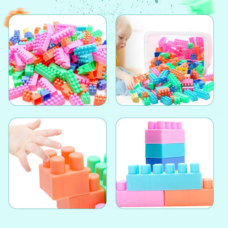 Đồ chơi Lego ráp hình tự do 💖  💖 Xếp hình tự do,nhựa nguyên sinh,màu sắc đẹp,bé vừa chơi vừa học.