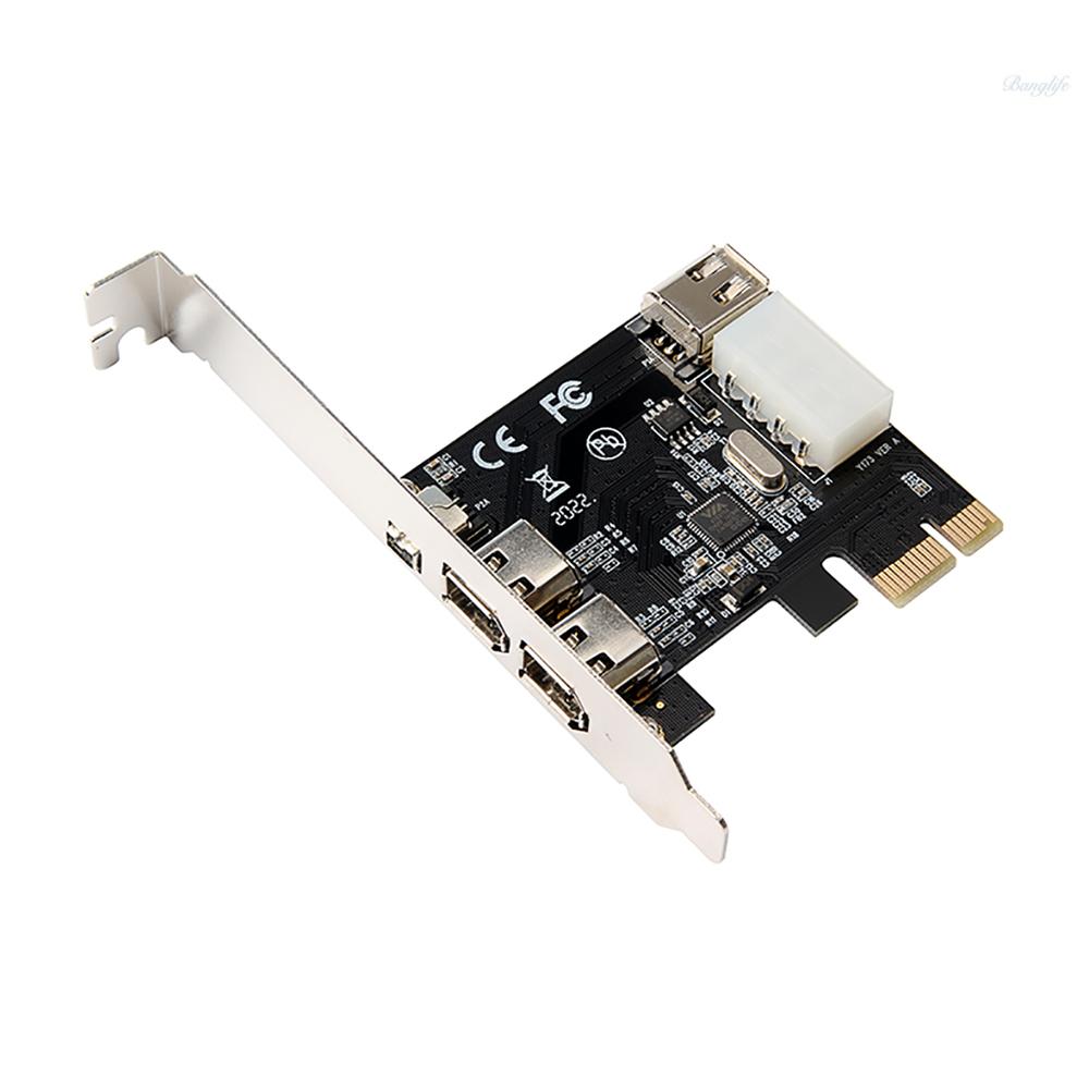 Card Chuyển Đổi Pci-e X1 Sang 3 Cổng 2x1394a 6pin 1x1394a 4pin