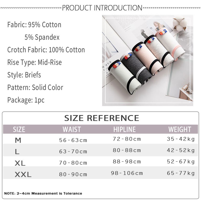 Quần Lót Cotton Thoáng Khí Dành Cho Nữ Size M-Xxl UNLIMON | BigBuy360 - bigbuy360.vn