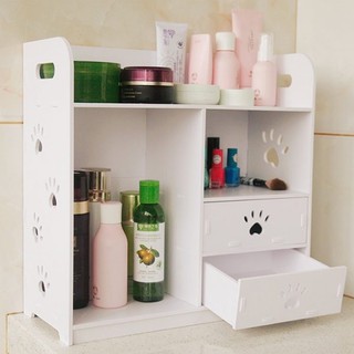 Kệ mỹ phẩm chân chó 2 ngăn kéo kệ mỹ phẩm siêu cute