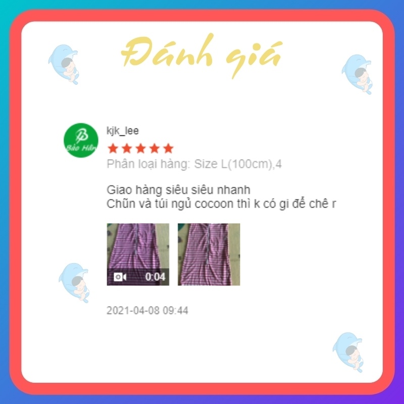 Túi Ngủ Cocoon Chính Hãng Giúp Bé Duy Trì Phản Xạ Tự Ngủ, Ngủ Ngon Và Giữ Ấm Cho Bé Thay Chăn Mền