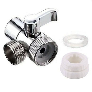 Van chuyển hướng vòi, 1 đầu vào và 2 đầu ra bằng đồng