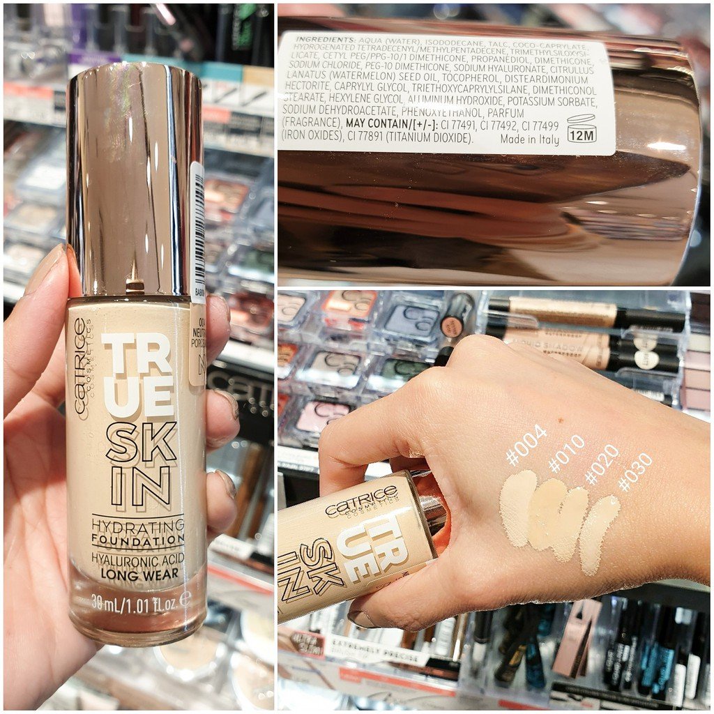 Kem Nền Dưỡng Ẩm Catrice True Skin Hydrating Foundation che phủ hoàn hảo 30ml