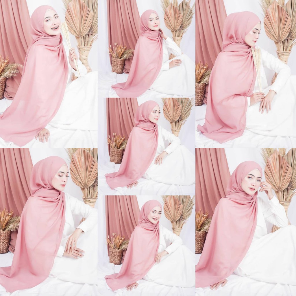 Khăn Trùm Đầu Hijab Bella Pashmina 180x75