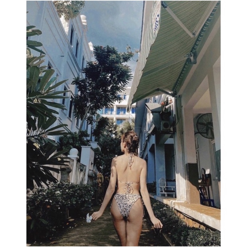 [ From chuẩn ] Bikini áo tắm 2mảnh  bassi beo nude
